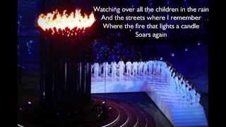 Video thumbnail of "Caliban's Dream, with lyrics: Underworld, Alex Trimble - London 2012 Opening Ceremony"