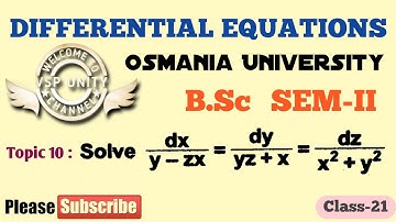 Topic-10//Total Differential Equations//Differential Equations SEM-II