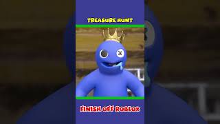 Treasure Hunt | Roblox Rainbow Friends (BLUE) Attack #1 | #shorts Scary Teacher 3D Animation IRL