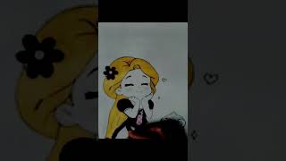 Cute Rapunzel & Pascal Drawing 💜✨ | Easy Disney Art