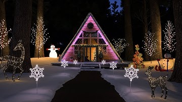 Rendering a snowy cabin with SketchUp and ProWalker GPU