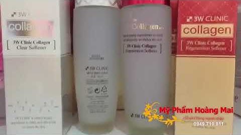 3w clinic collagen clear softener review năm 2024