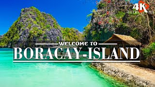 FLY OVER BORACAY ISLAND(4K UHD)Relaxing music with beautiful nature video - 4K UltraHD Video