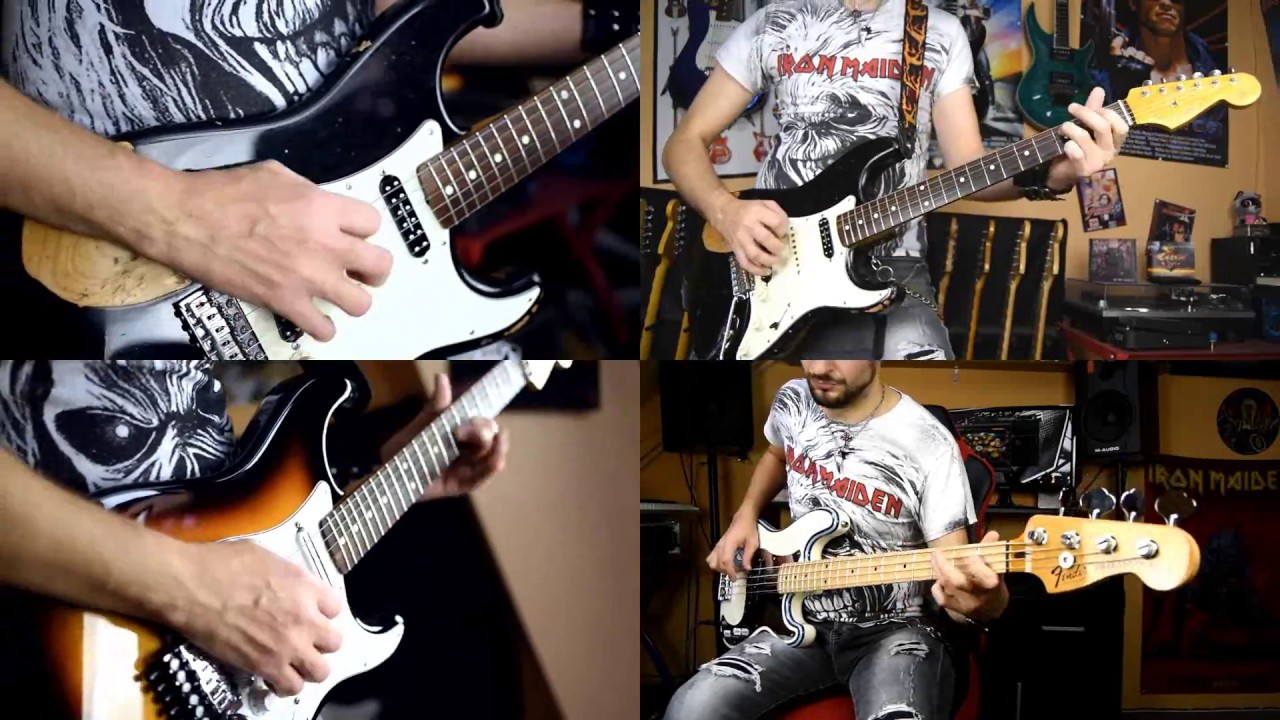 Iron Maiden - Be quick or be dead guitar and bass cover