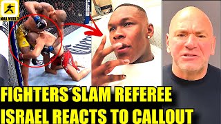 MMA Community SLAM the BS Early Stoppage in Alex Pereira vs Jiri Prochazka,Israel Adesanya reacts