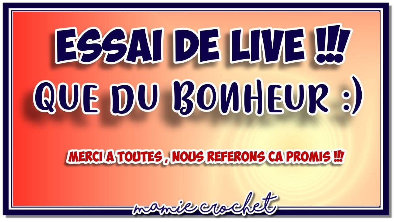 Premier live de la chaîne ^^ Un bonheur de papoter avec vous :) femmenessence