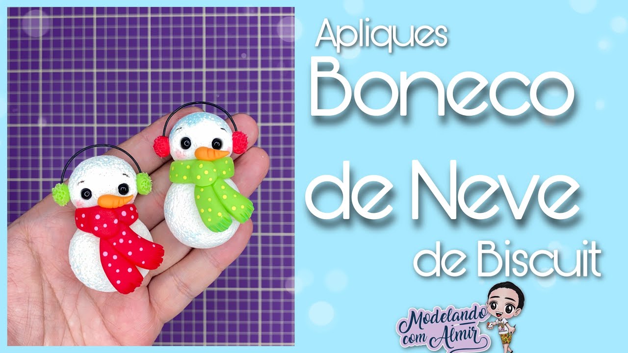 Aula | Boneco de Neve Aplique | Fácil de Fazer