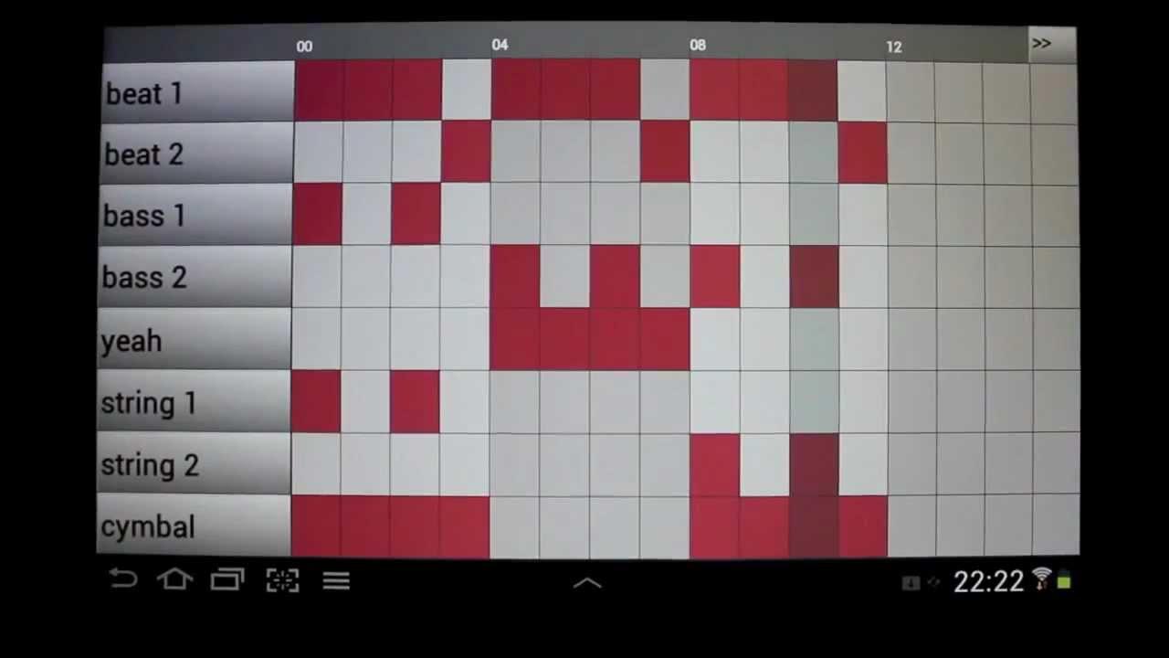 Demo how to make beats with Groove Mixer the drum machine for Android