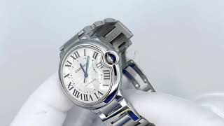 Vidéo: Montre Cartier Ballon Bleu en acier 36 mm Automatique de 2011