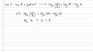 Logarithm Laws