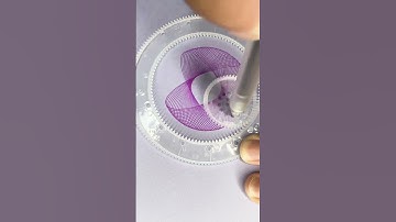 With a purple pen...a magic ruler 🟣 #shorts #2024 #spirograph #art #toys