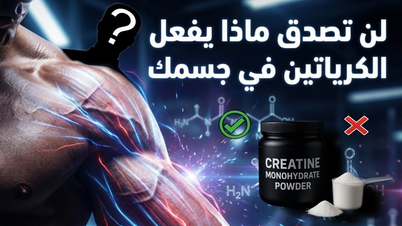 لن تصدق ماذا يفعل الكرياتين في جسمك 😨 | معلومات هتصدمك !!! 