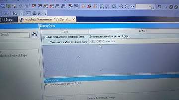 Linking PC to FX5U via RS485 protocol