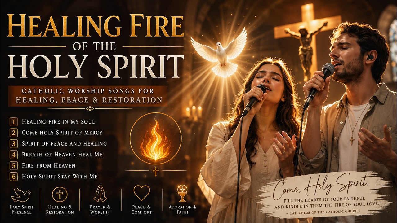 Healing Fire of the Holy Spirit 🔥 Catholic Worship Songs for Healing ...