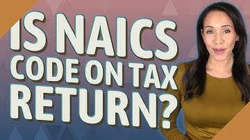 Is Naics code on tax return?