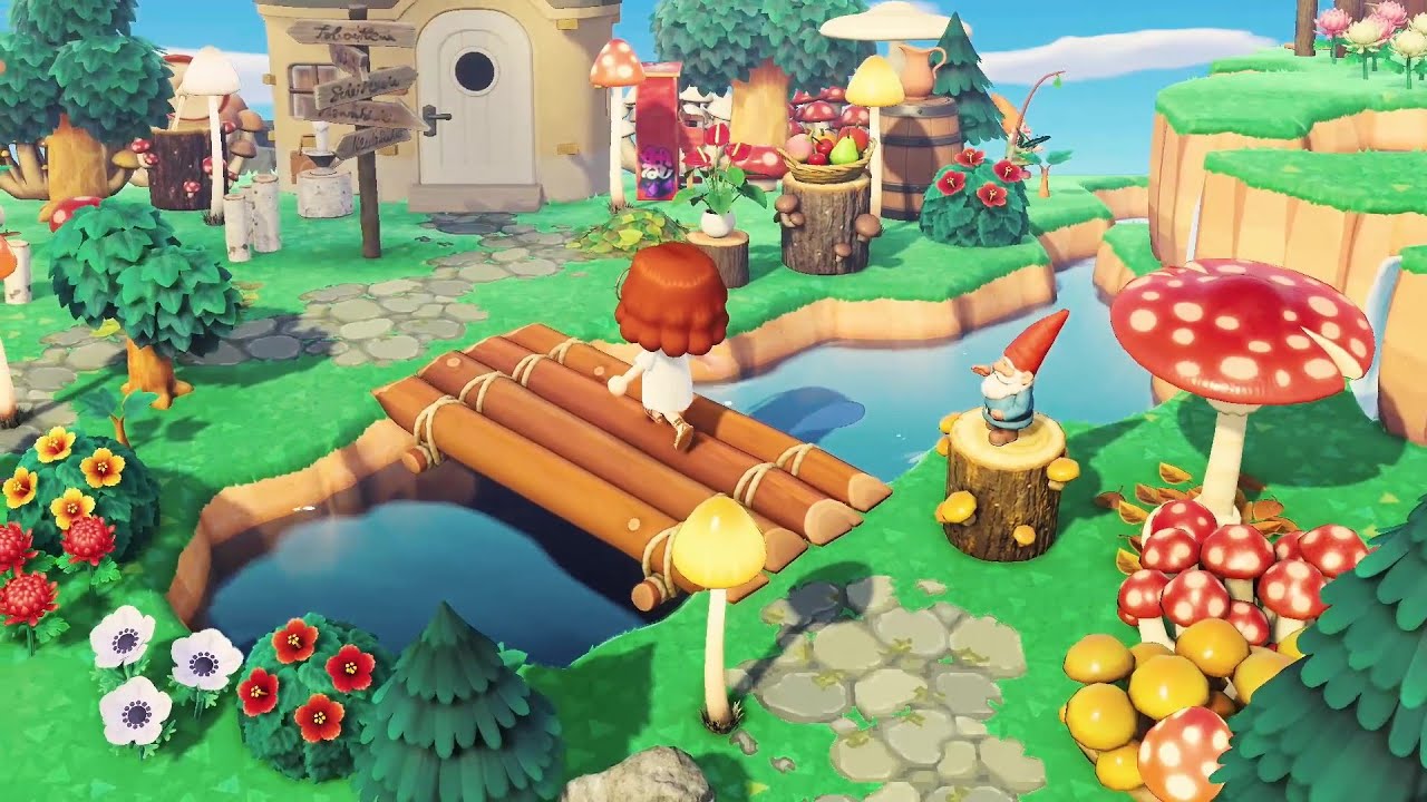 [ACNH island design]🍄My villager house using mushroom items design🍄 YouTube