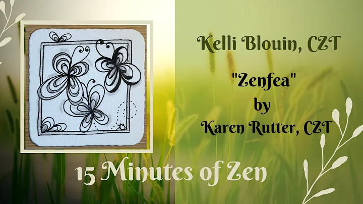 15 Minutes of Zen! Beginner Zentangle® method of drawing! Zenfea.