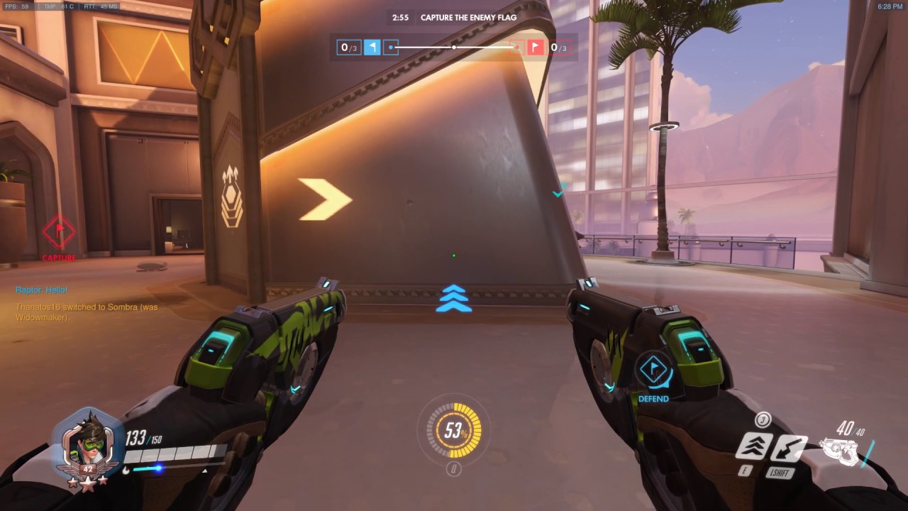 Overwatch Raptors Overwatch CTF: Raptor goes 14 and 4 on Tracer w/ Score Board for 64% ...