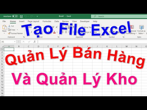 Video Tự Học Excel Cách Tạo File Excel Quản Lý Bán Hàng Và... - YouTube