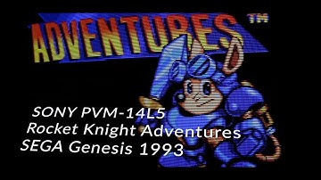 SONY PVM-14L5 / Rocket Knight Adventures / SEGA Genesis 1993 / RGBPi