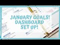 January 2021 Goals | Dashboard Pages Set Up | EC LifePlanner Binder