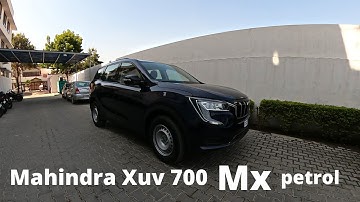 Mahindra xuv700 mx 5 seater petrol base variant walkaround and features
