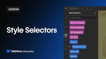 Style Selectors — Webflow UI tutorial