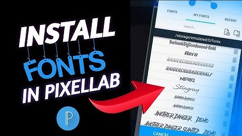 How To Add Custom Fonts in Pixellab App || Make Your Thumbnails Attractive