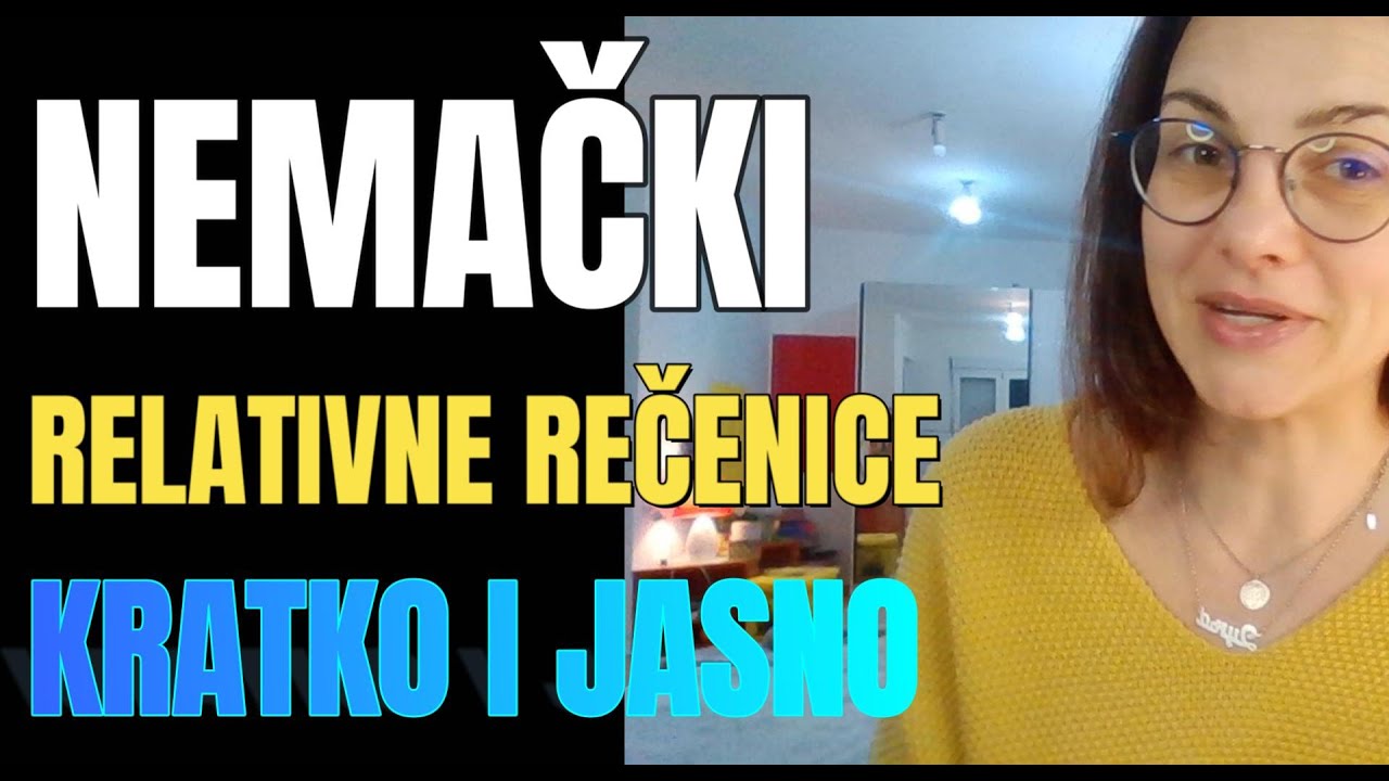 NEMAČKI - GRAMATIKA B1-RELATIVNE REČENICE - KRATKO I JASNO