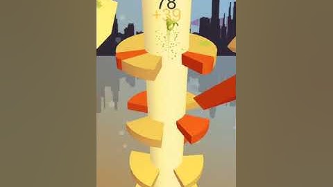 Playing Level 39-40(helix jump)