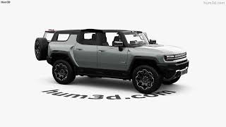 Hummer EV SUV with HQ interior 2024 3D model by 3DModels.org Hummer Ev 3d Model