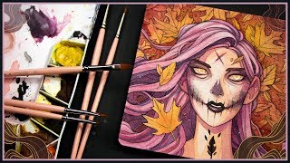 Autumn Leaves ☾ Spooky Watercolor Painting
SHOP • http://store.danicasills.com
PATREON • http://www.patreon.com/danicasills
• MATERIALS •
• Brushes from Trekell ( Golden Taklon, Kolinsky, and Onyx ) :
https://www.trekell.com/?rfsn=2976020.452acd&utm_source=refersion&utm_medium=affiliate&utm_campaign=2976020.452acd
• Arches Cold Press Watercolor Pad, 9X12 : http://amzn.to/2p5KzdH
• Sakura Pigma Micron Ink Pen Colors : http://amzn.to/2yqrQQ5
• M. Graham Paynes Gray Watercolor Paint : http://amzn.to/2fDK6fR
• Nicole Heat Tool : http://amzn.to/2fEuIzc
• Studio Palette by Mijello : http://amzn.to/2jJUiEg
• FIND ME HERE •
MAIL • Danica Sills, P.O. Box 2304, Pocatello, ID, 83206, USA
SHOP • http://store.danicasills.com
INSTAGRAM • http://instagram.danicasills.com
WEBSITE • http://danicasills.com
• Digital Load-out •
Cintiq 13HD Pen Display:
http://amzn.to/2dDUNIX
Photoshop CC
Blue Yeti USB Microphone - Blackout Edition:
http://amzn.to/2dDyXKI Autumn Leaves ☾ Spooky Watercolor Painting