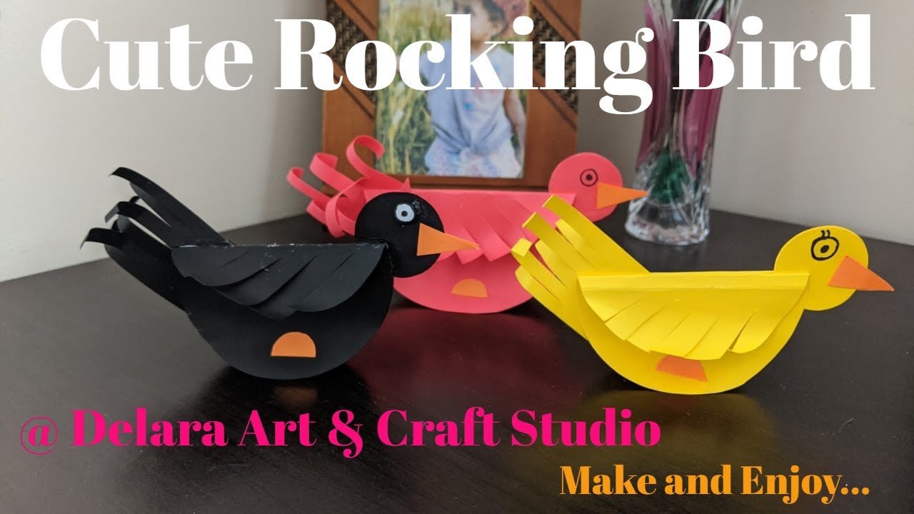 How to make paper Rocking Bird Origami Bird Making Paper Craft
