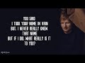 Ed sheeran  hallelujah lyrics