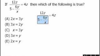 GRE Math Tricks: The "Something" Method for complicated equations screenshot 1