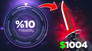 10% AND A DREAM? TRYING TO UPGRADE A $1000 KNIFE ON HELLCASE!
