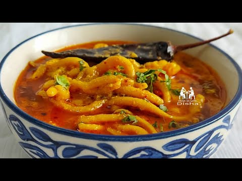 How to make spicy kathiyawadi gathiya nu shaak/Gujarati padela gathiya nu shaak/No onion tomato