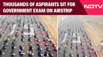 Odisha News | Thousands Of Aspirants Sit For Government Exam On Airstrip In Odisha