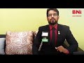 BNI Goa Success Story - Mr. Saifuddin Tinwala
