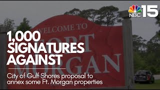 More than 1,000 sign petition against proposed annexation of Fort Morgan properties - NBC 15 WPMI