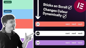 Make Your Elementor Sticky Header Change Colour with Each Section!
