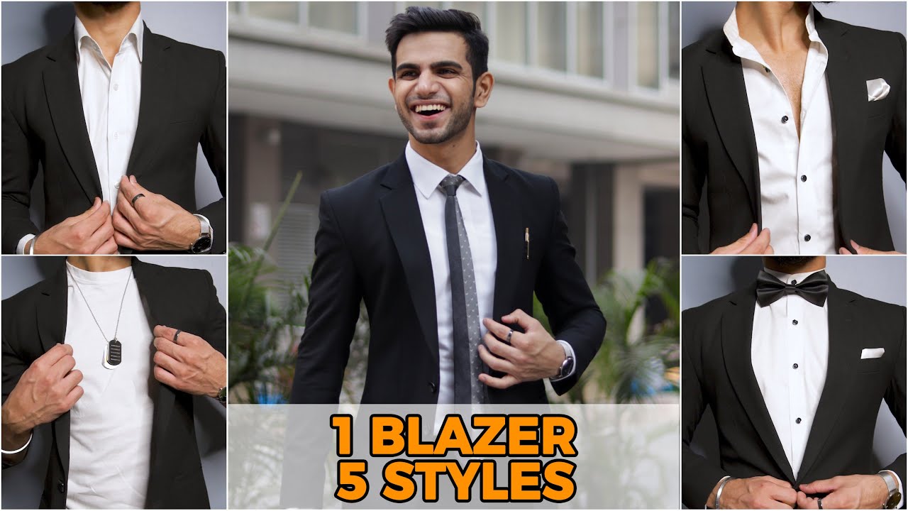 MOST Stylish Black Blazer Outfits For Men 2024