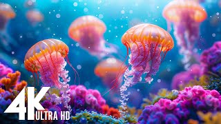 Ocean 4K  Sea Animals for Relaxation, Beautiful Coral Reef Fish in Aquarium (4K Video UHD) #71