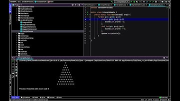 Simple Java Program to print Triangle using IntelliJ IDEA