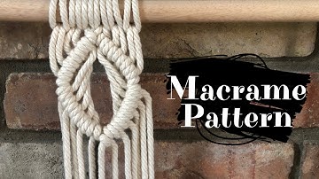 DIY Macrame Diamond with Open Center