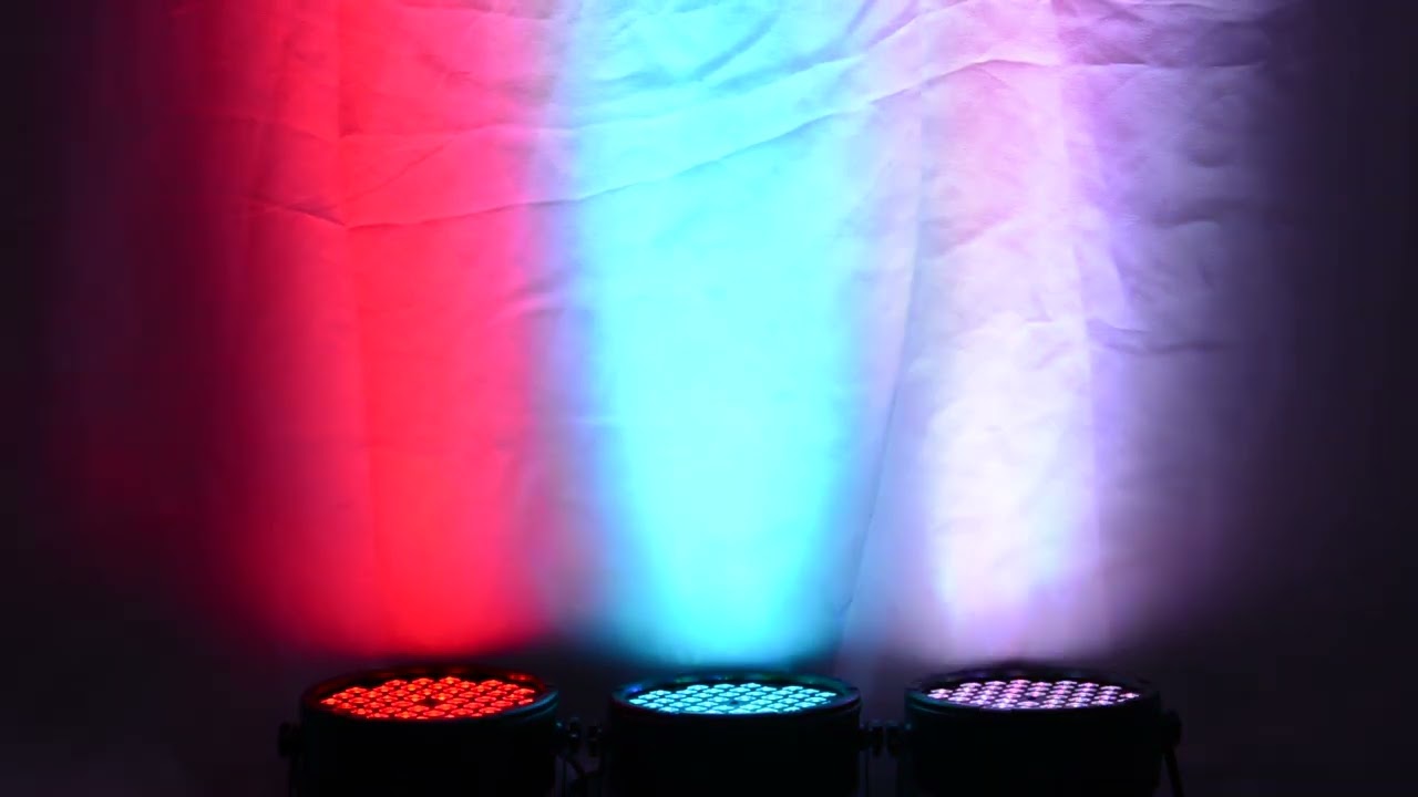 BETOPPER ステージライト 54x1.5W RGBW LPC008S 2個 Betopper LPC008S 54x1.5w LED Mini Flat PAR Light