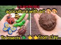 School Project – Beneficial and Harmful Insects with Clay... #asmr #smartartandcrafts #sohort 