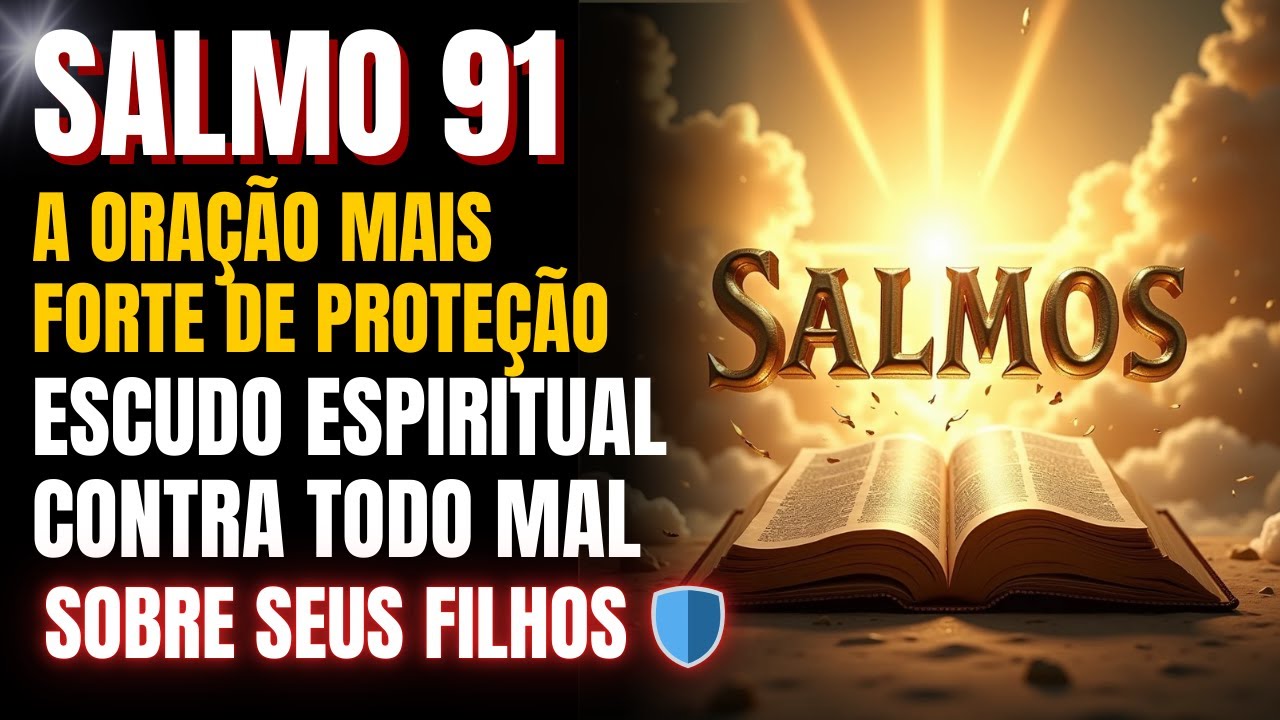 Salmo 91 - A Oração Mais Forte de Proteção | Escudo Espiritual Contra Todo Mal Sobre Seus Filhos!