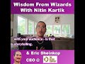 Wisdom From Wizards #226: Storytelling vs. performance marketing. #CEO #Revenue #Growth