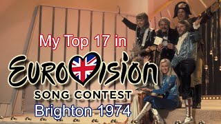 Eurovision 1974 - My Top 17